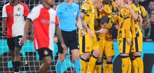إنتر يضع قدماً في ربع نهائي دوري أبطال أوروبا بفوز على فاينورد